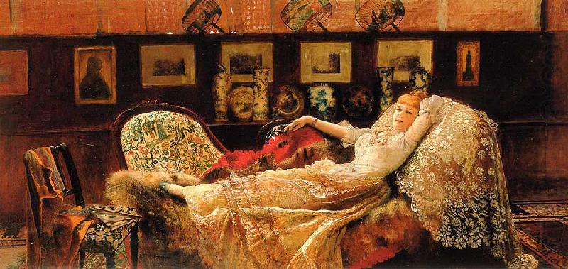 Atkinson Grimshaw Day Dreams china oil painting image